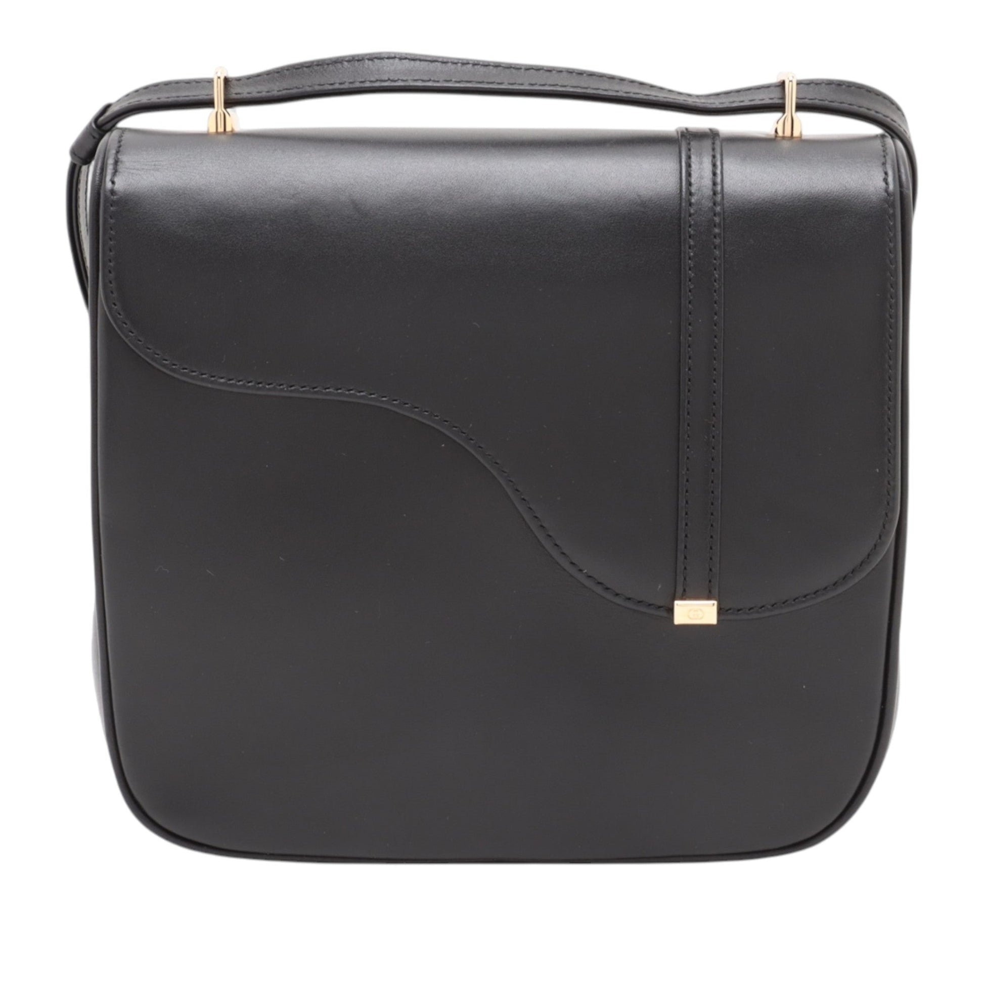 Gucci Calfskin Equestrian Saddle Crosbody
