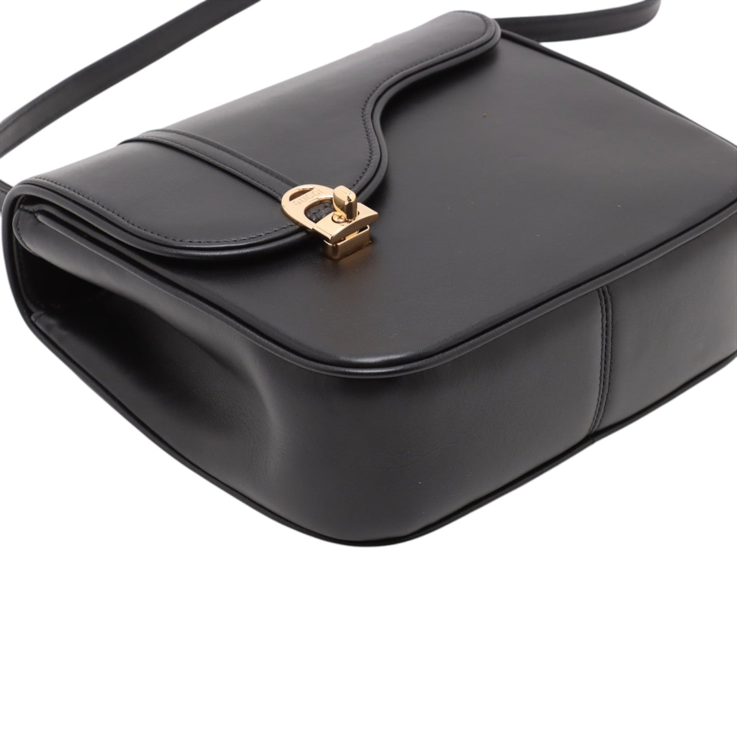 Gucci Calfskin Equestrian Saddle Crosbody