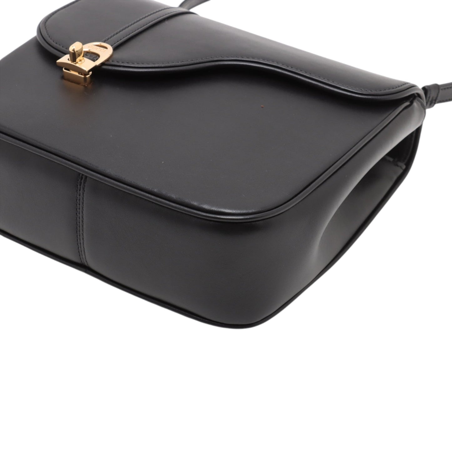 Gucci Calfskin Equestrian Saddle Crosbody