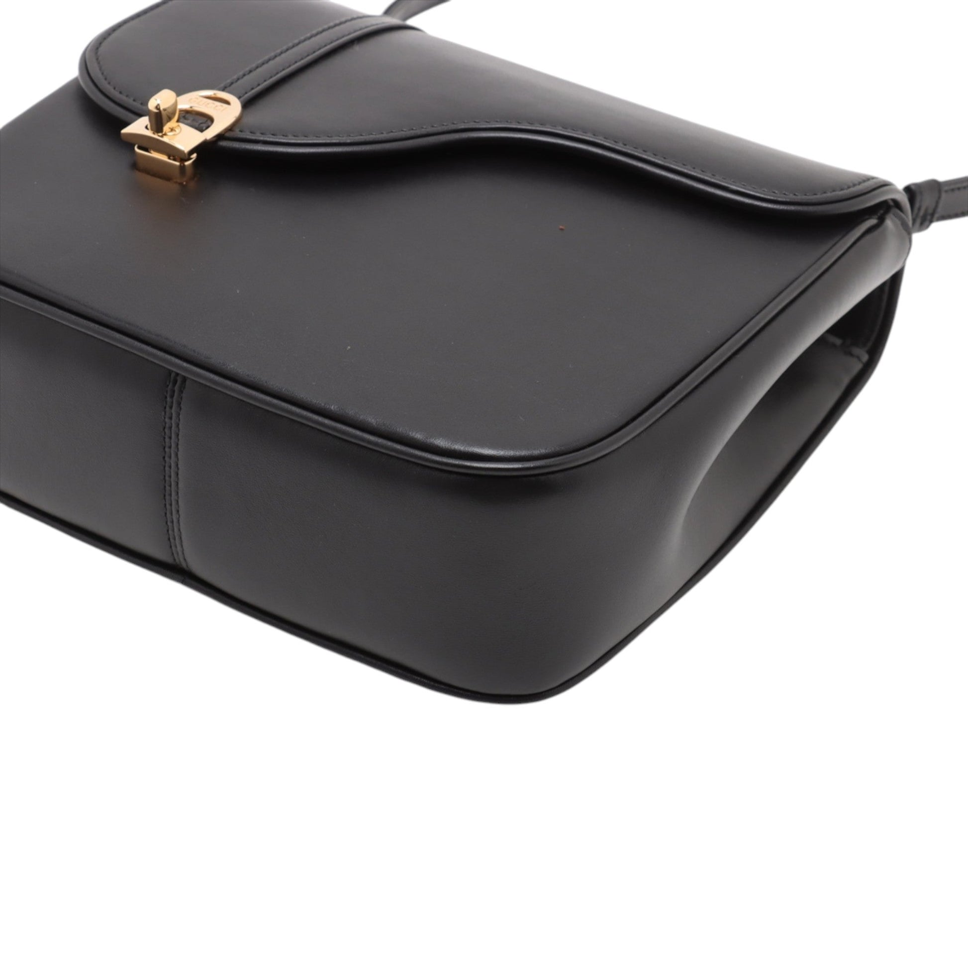 Gucci Calfskin Equestrian Saddle Crosbody