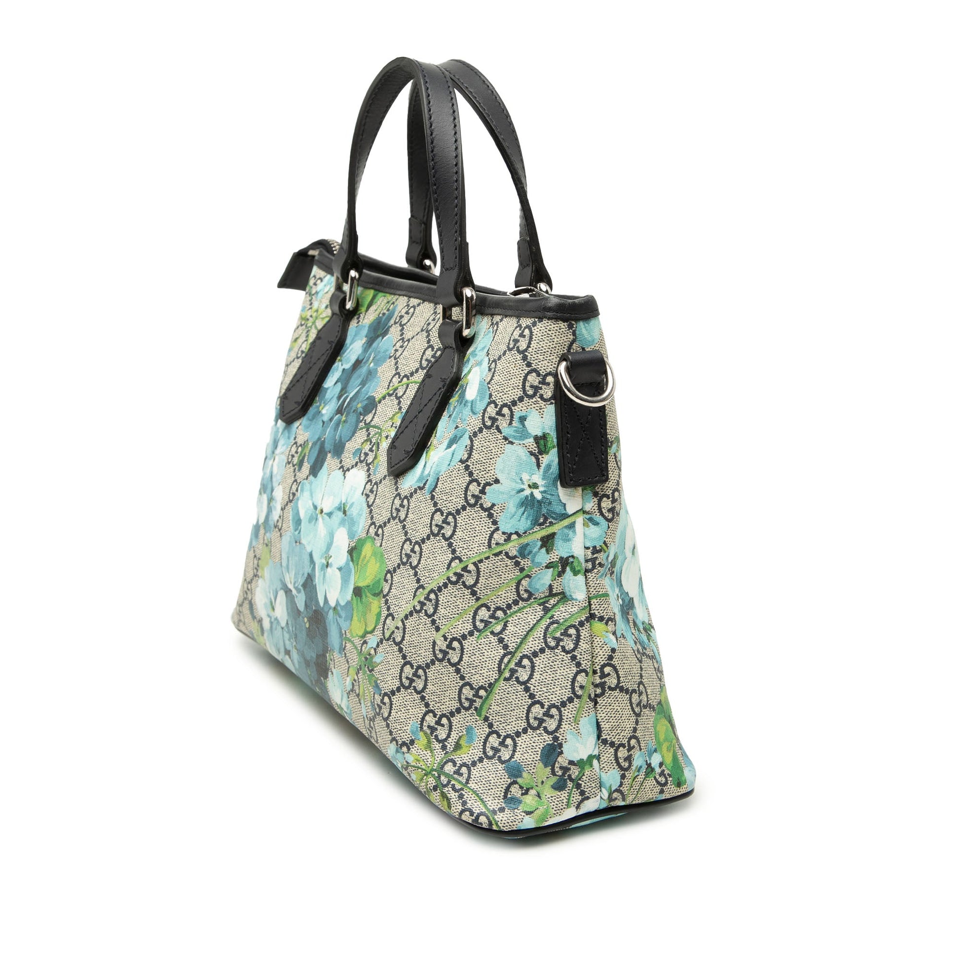 Gucci GG Supreme Blooms Zippered Tote