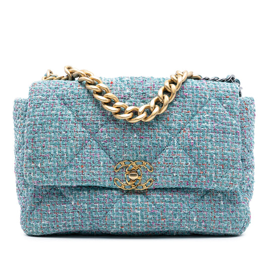 Chanel Large Tweed 19 Flap