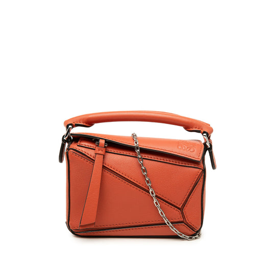 LOEWE Nano Calfskin Puzzle Satchel