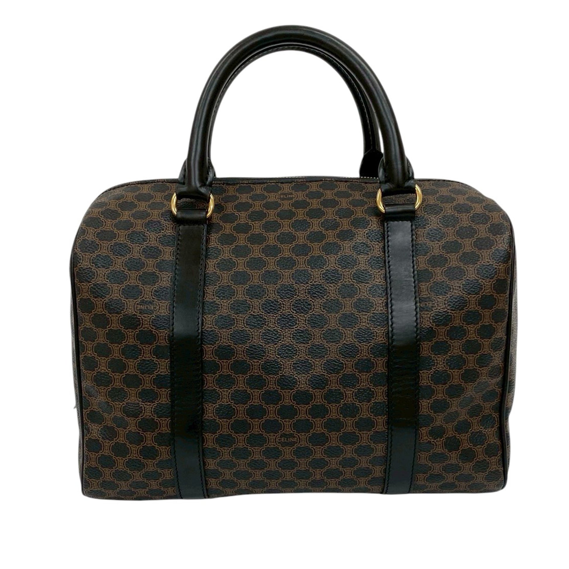 Celine Macadam Coated Canvas Boston Bag