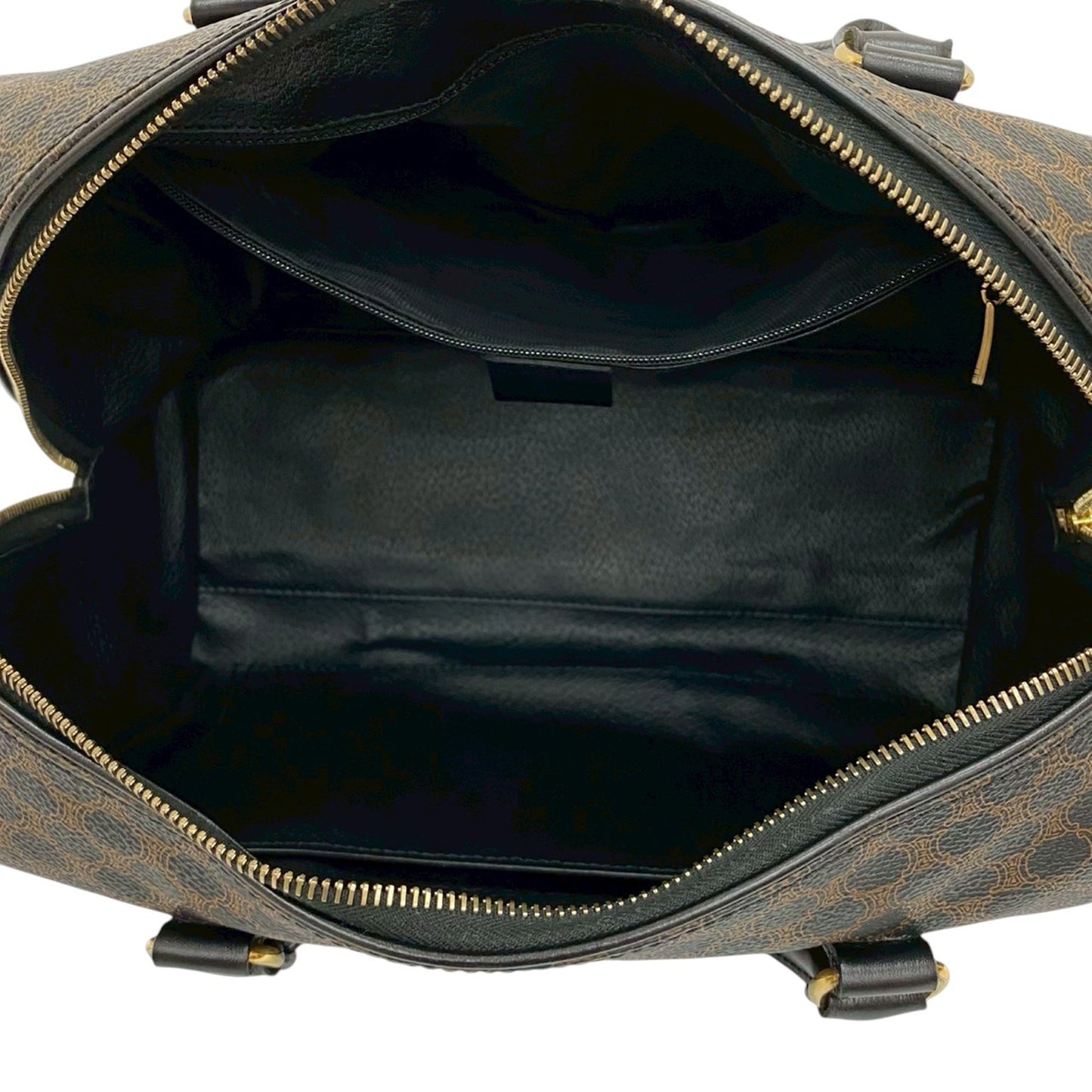 Celine Macadam Coated Canvas Boston Bag