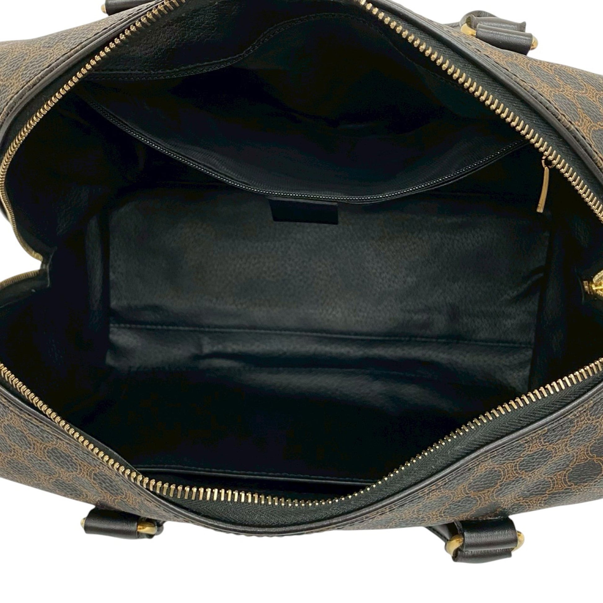 Celine Macadam Coated Canvas Boston Bag