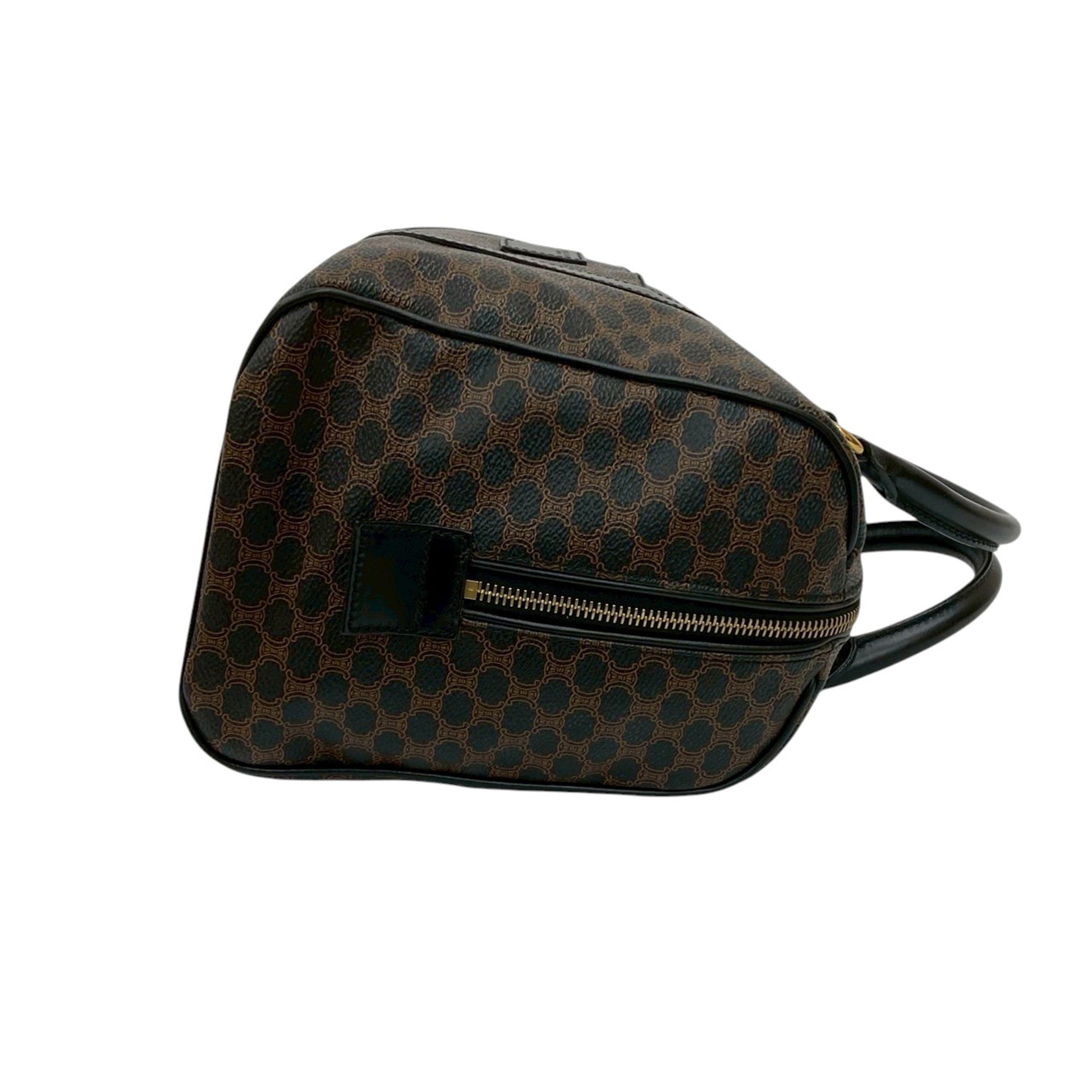 Celine Macadam Coated Canvas Boston Bag