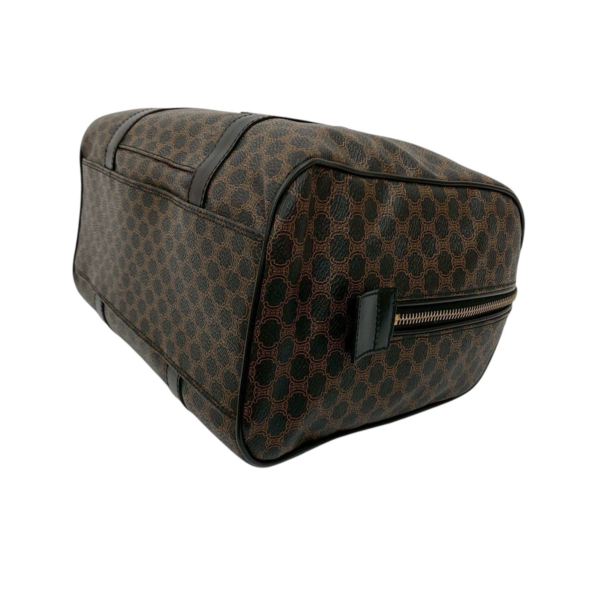 Celine Macadam Coated Canvas Boston Bag