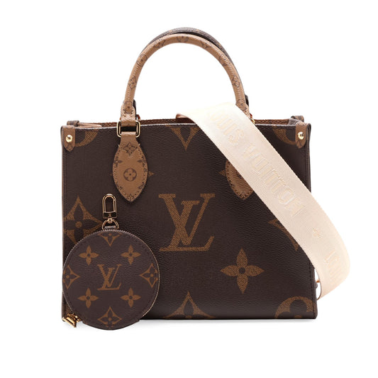 Louis Vuitton Monogram Reverse Giant OnTheGo PM — Brown