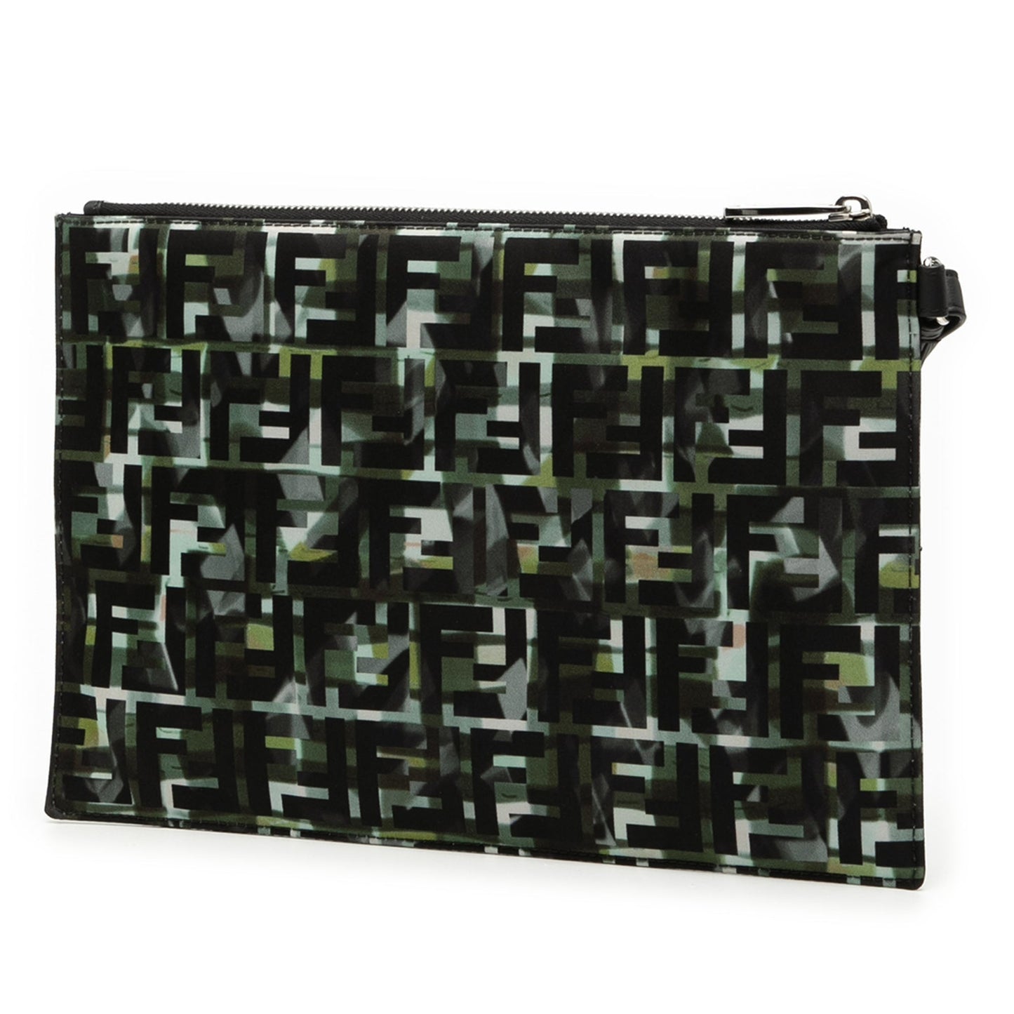Fendi FF 1974 Nylon Camouflage Wristlet Pouch