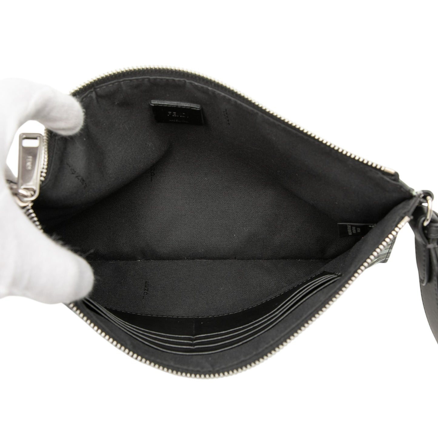 Fendi FF 1974 Nylon Camouflage Wristlet Pouch