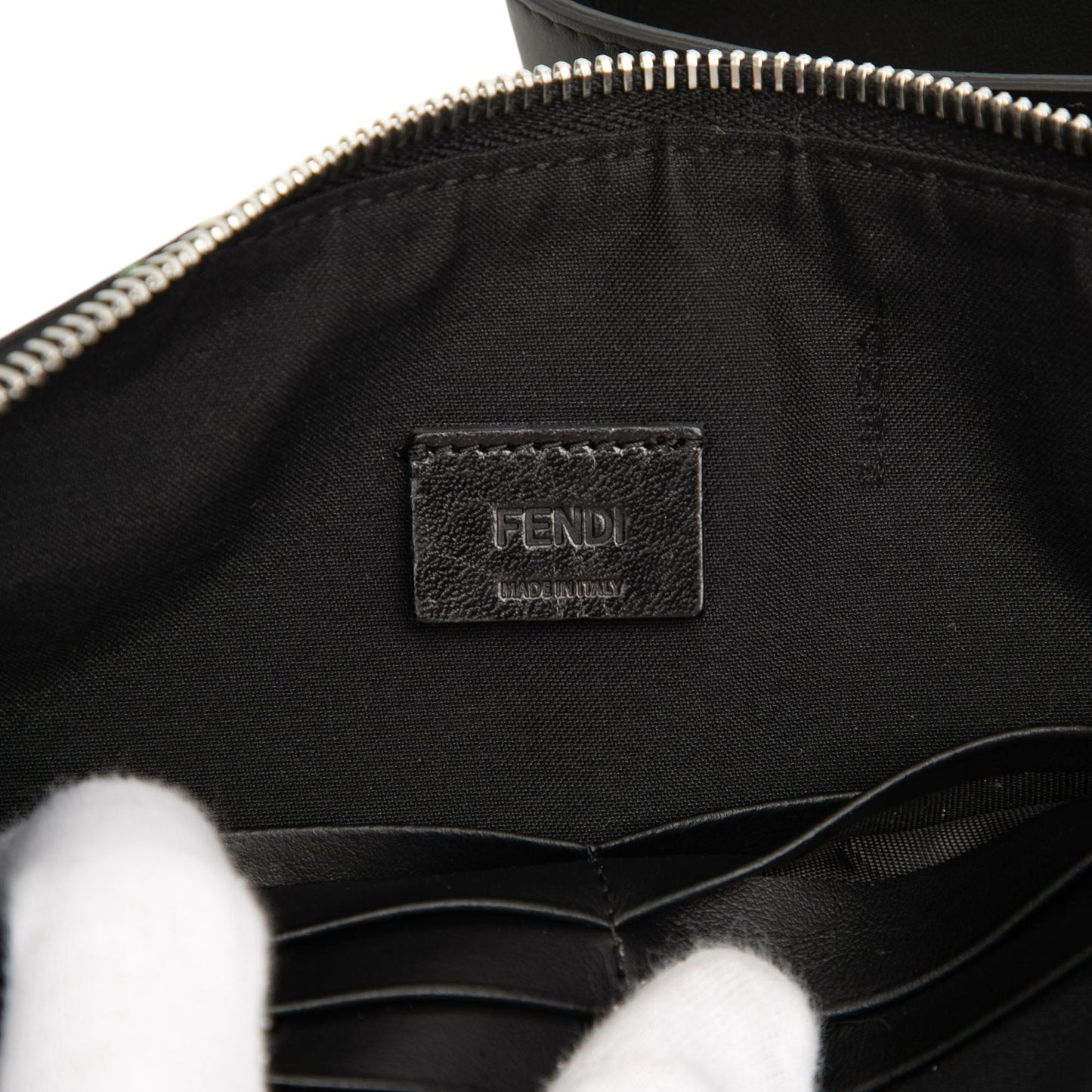 Fendi FF 1974 Nylon Camouflage Wristlet Pouch