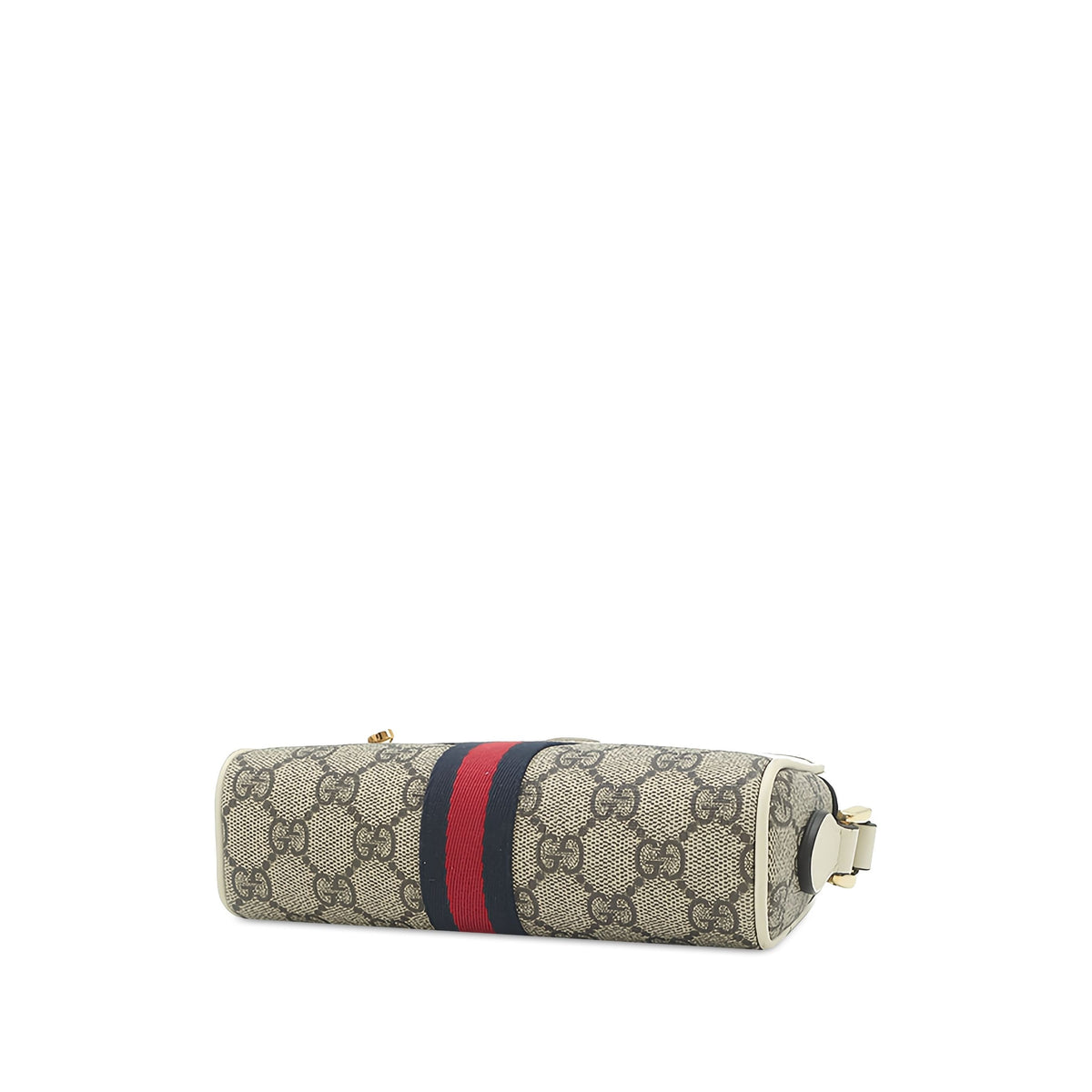 Gucci Mini GG Supreme Web Ophidia Crossbody — Beige