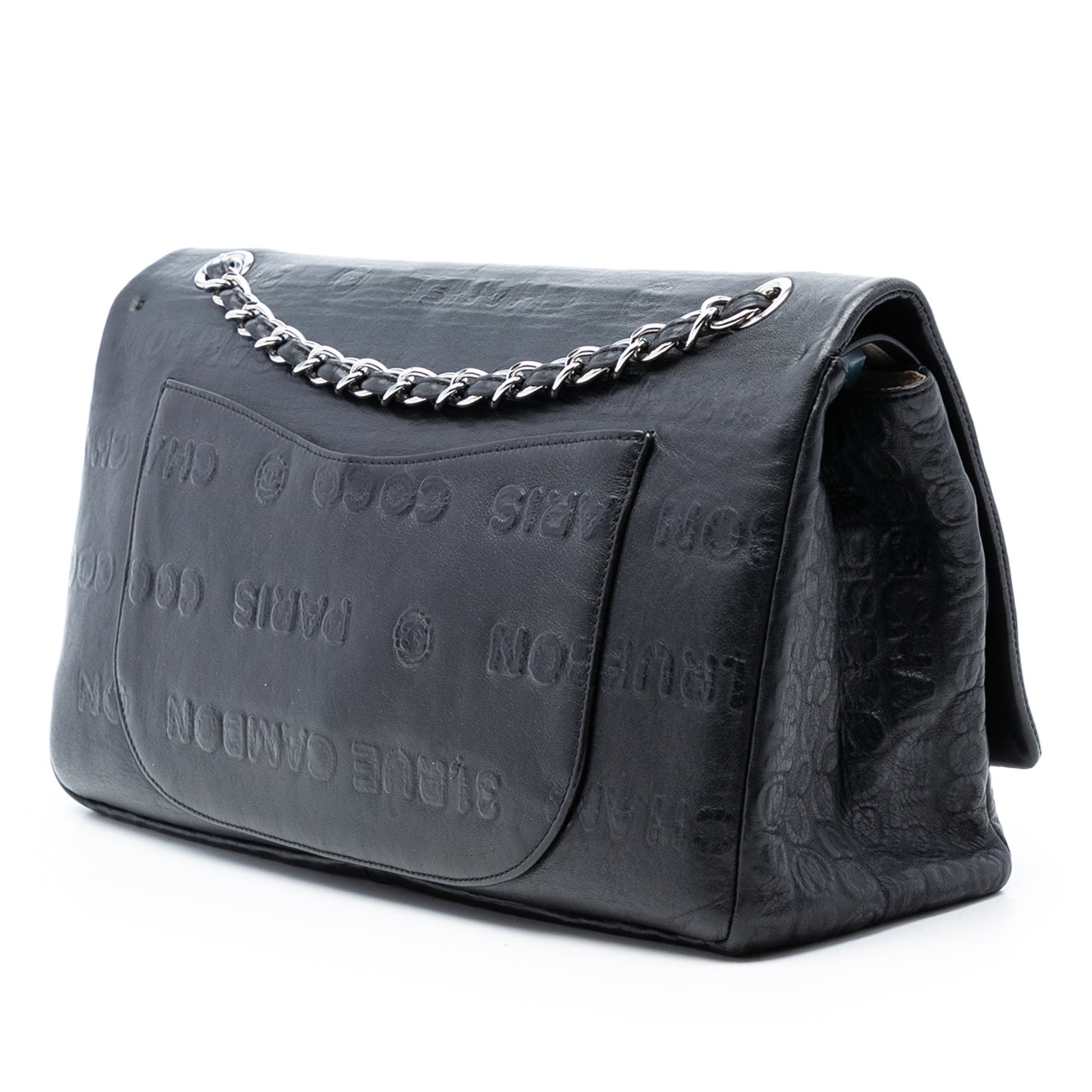 Maxi Embossed Calfskin 31 Rue Cambon Reissue 2.55 Double Flap