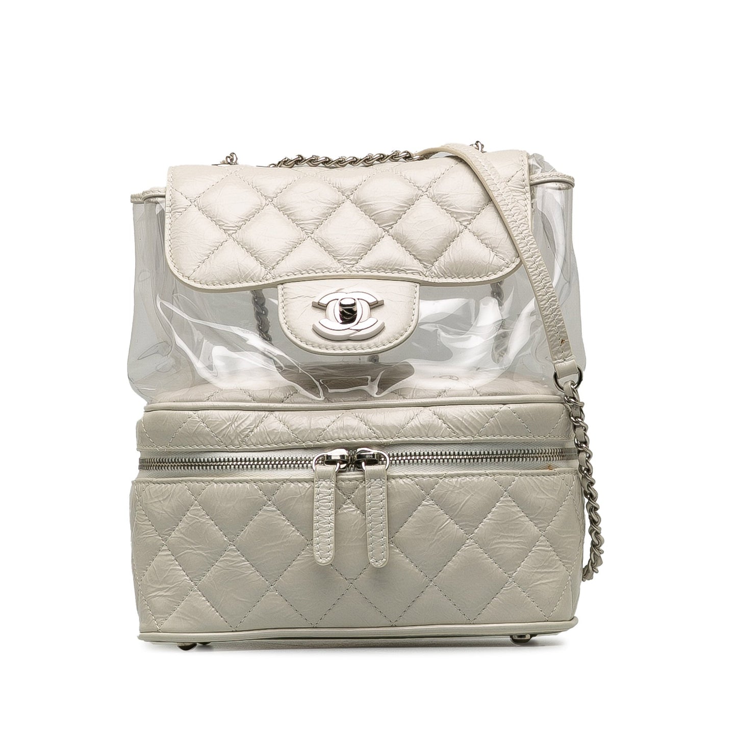 Chanel Quilted Lambskin and PVC Aquarium Backpack