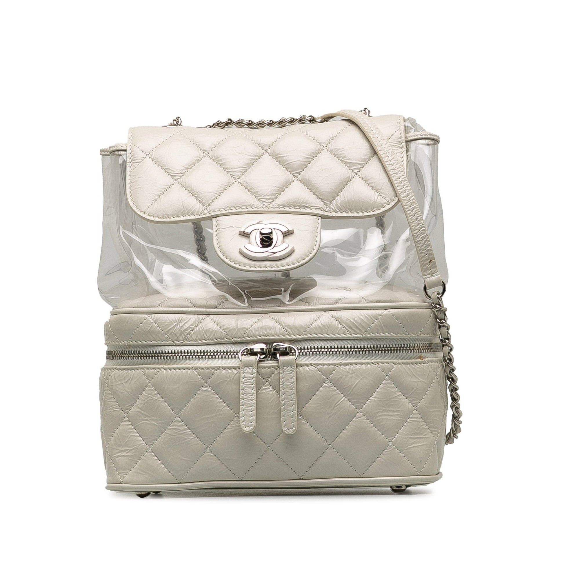 Chanel Quilted Lambskin and PVC Aquarium Backpack