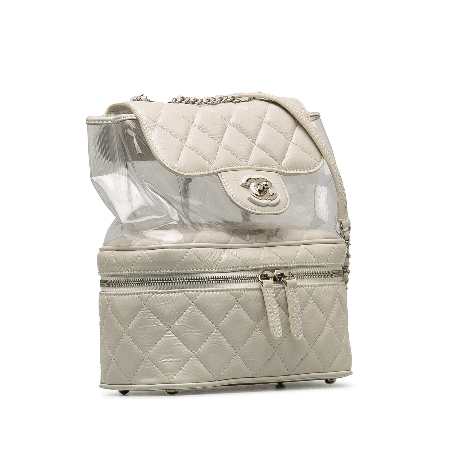 Chanel Quilted Lambskin and PVC Aquarium Backpack