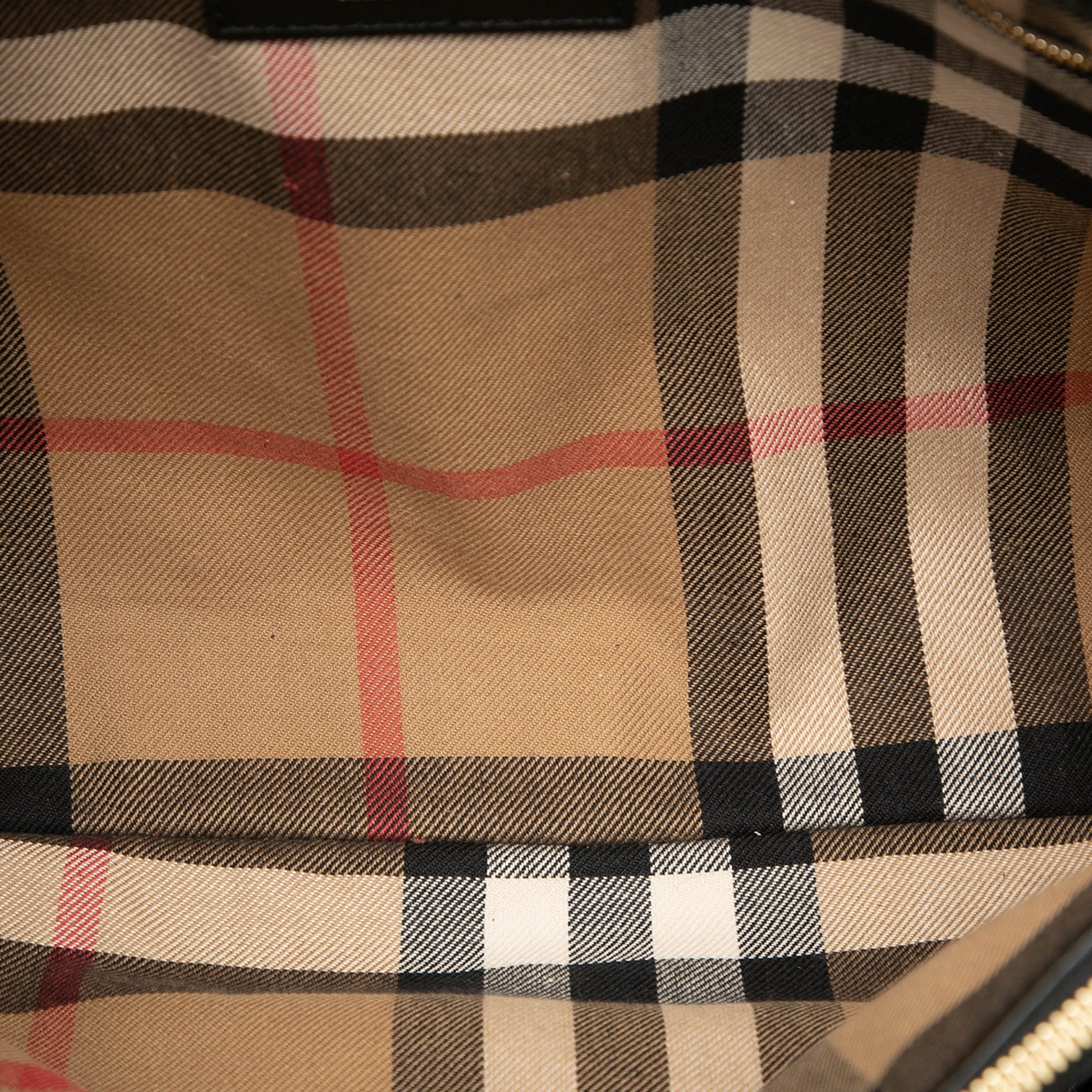 Burberry Large Suede and Calfskin Banner Satchel