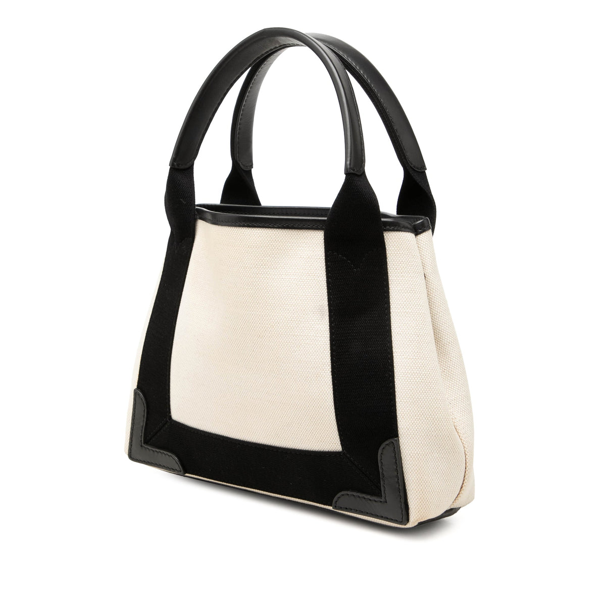 Balenciaga Canvas Navy Cabas Satchel XS