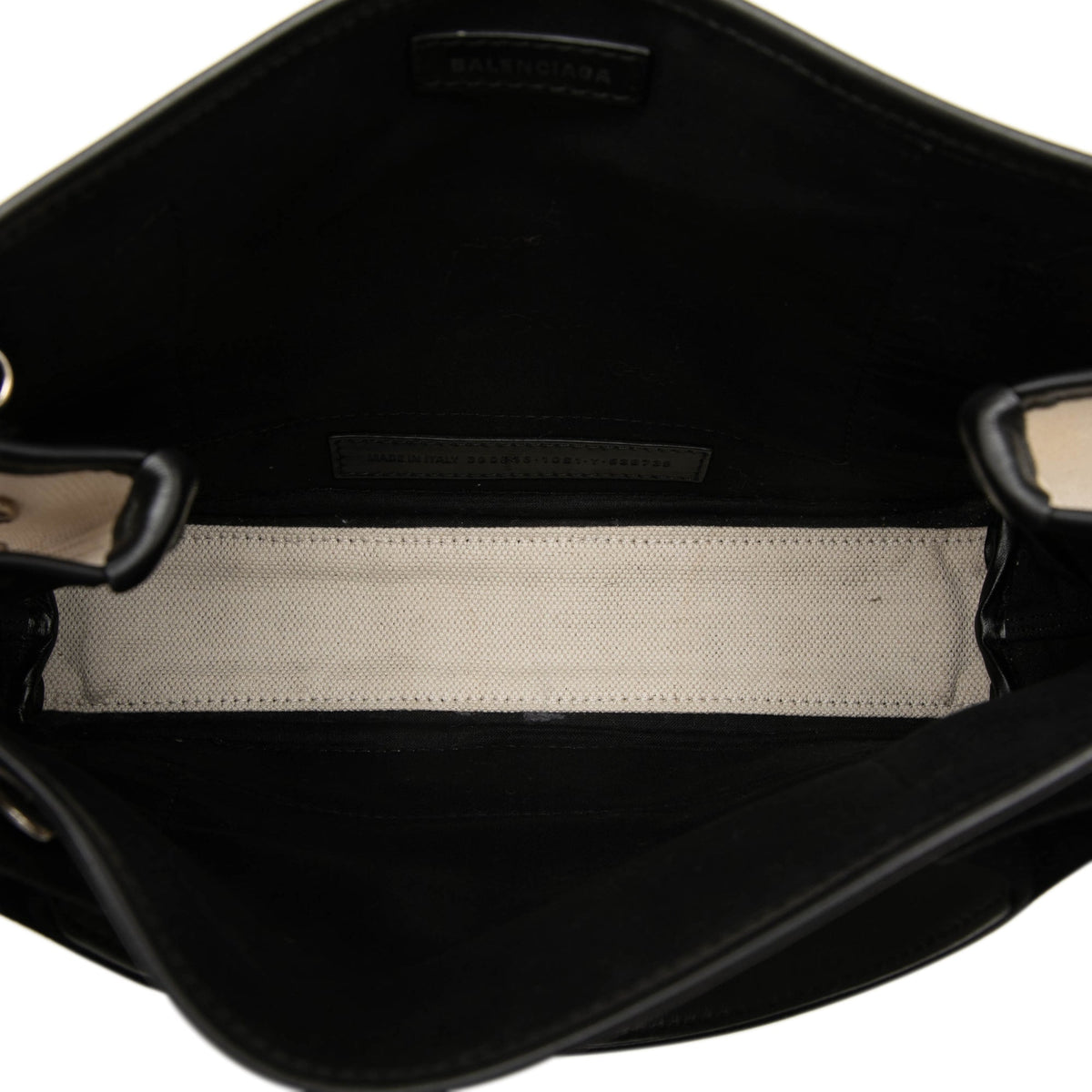 Balenciaga Canvas Navy Cabas Satchel XS