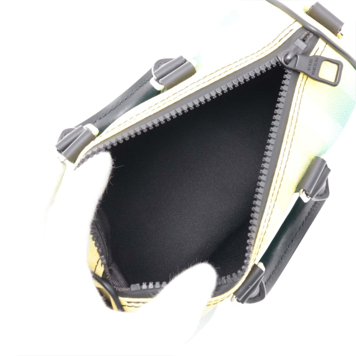 Louis Vuitton Damier Stripe Keepall Bandouliere XS — Green