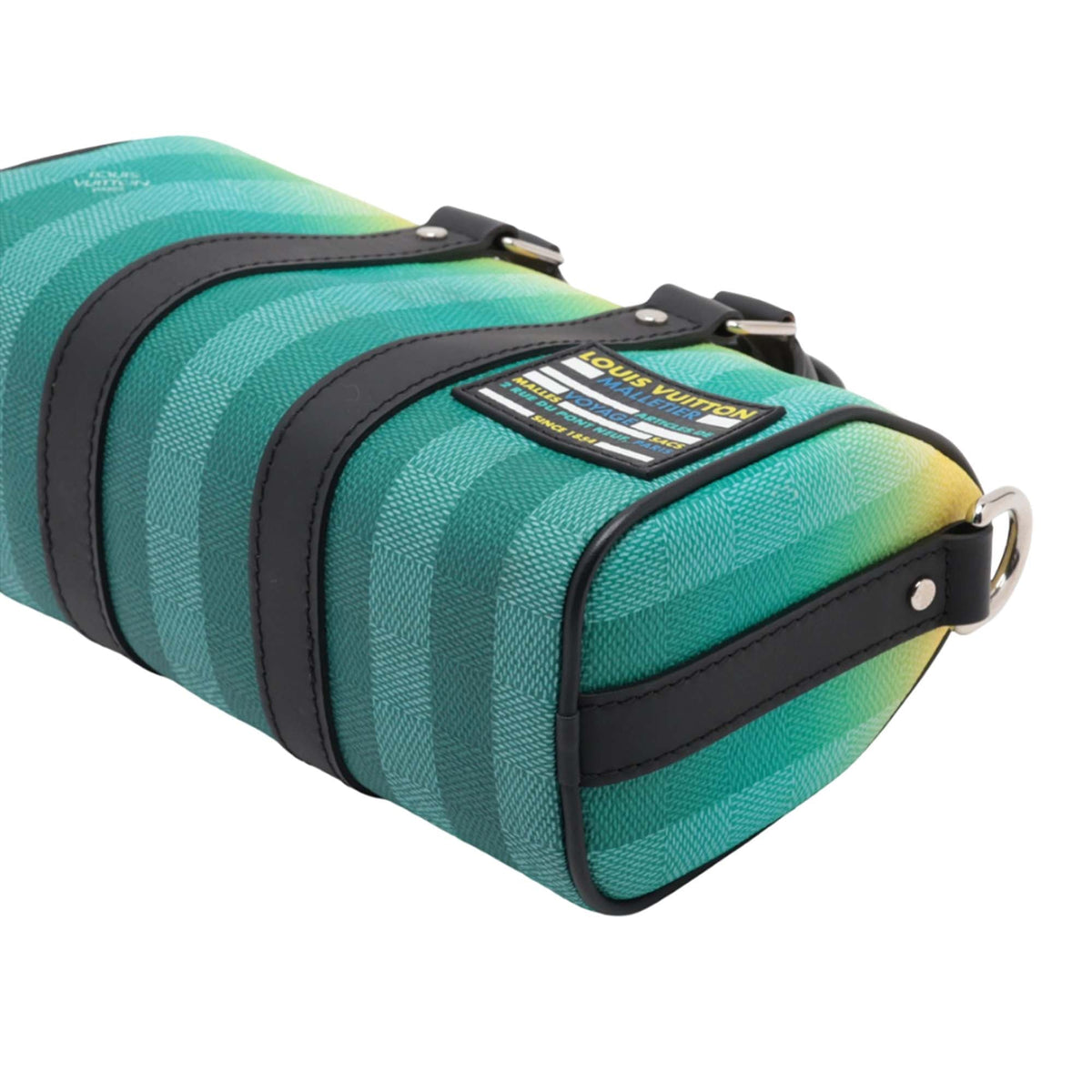 Louis Vuitton Damier Stripe Keepall Bandouliere XS — Green