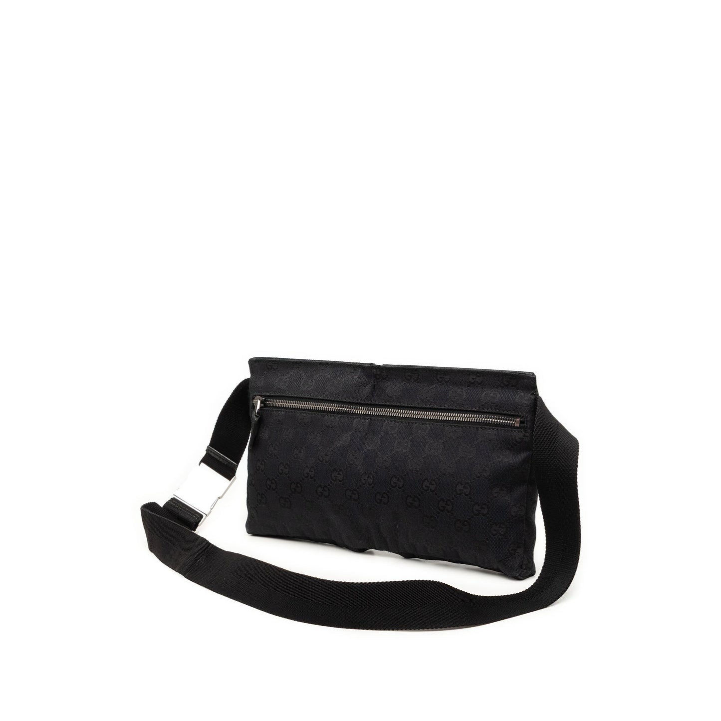 Gucci GG Canvas Double Pocket Belt Bag