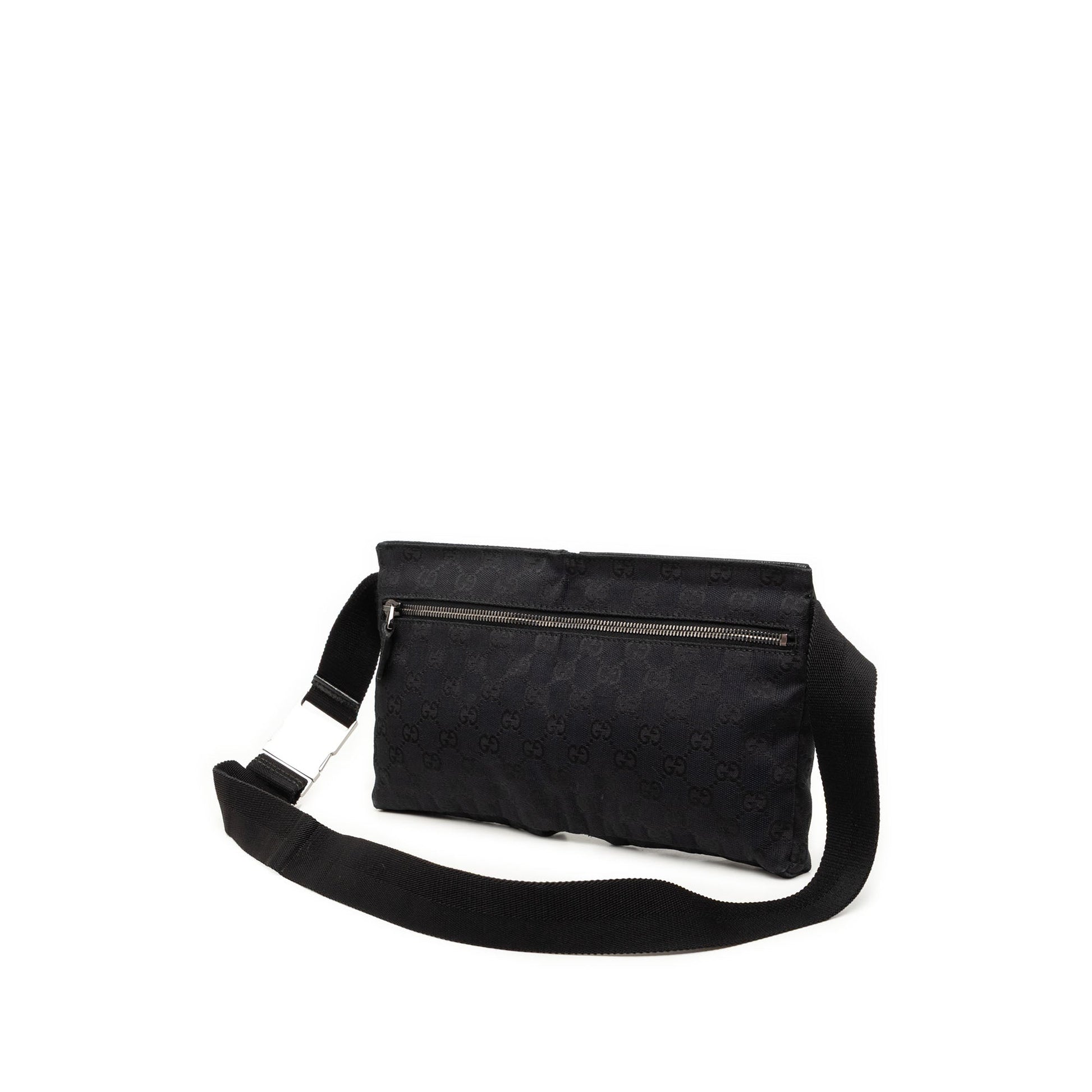 Gucci GG Canvas Double Pocket Belt Bag