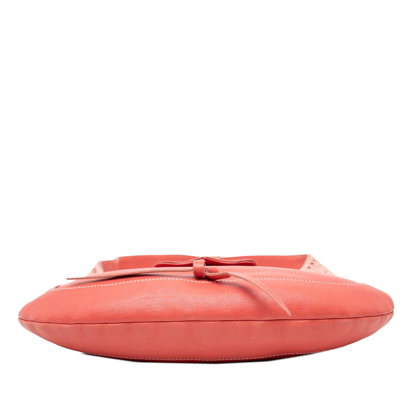 LOEWE Suede Trimmed Calfskin Half Moon Hobo