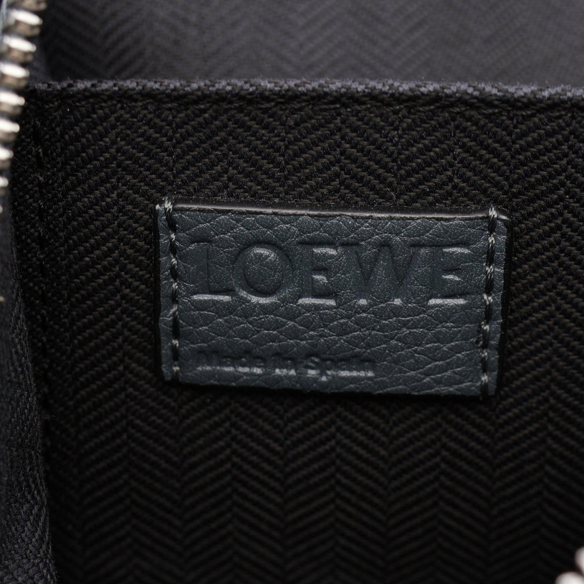 LOEWE Large Leather Goya Backpack — Blue