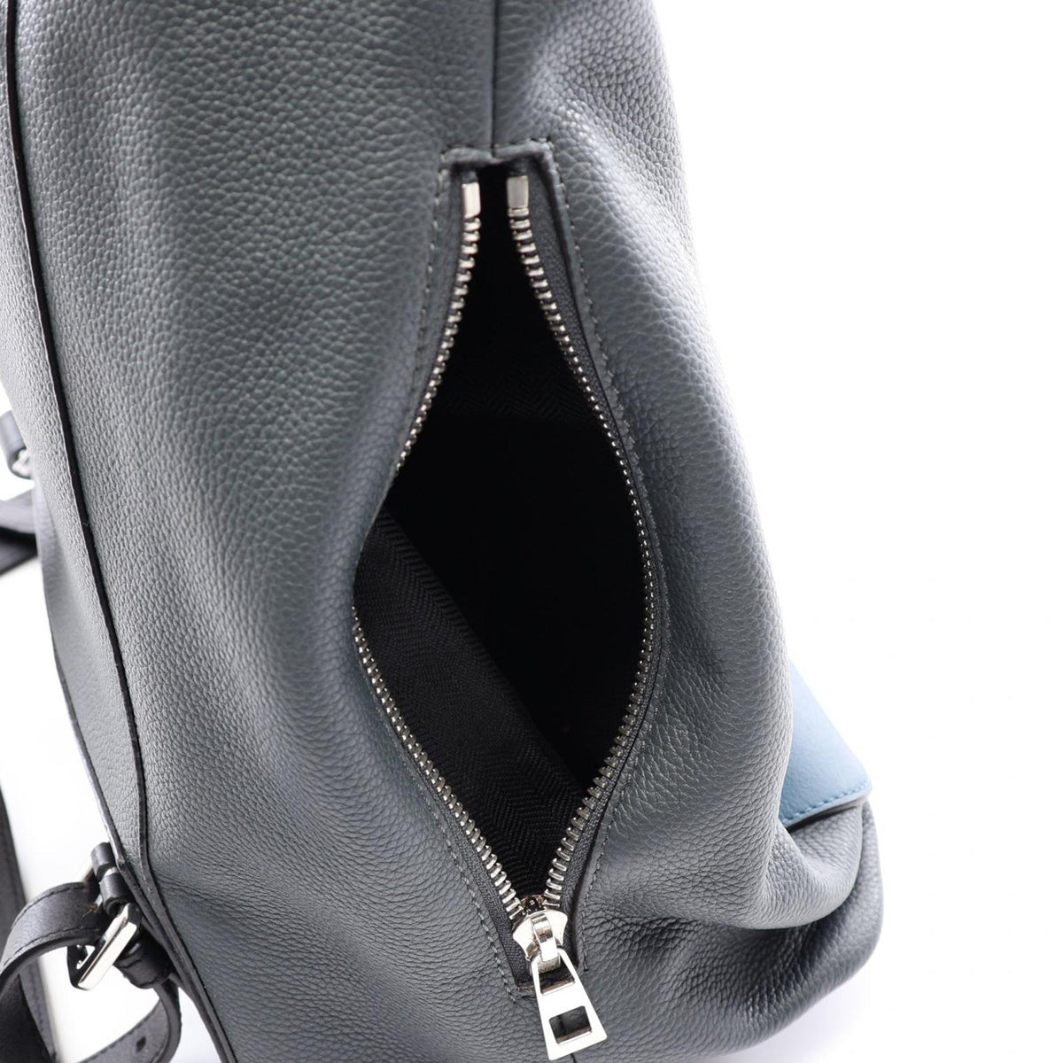 LOEWE Large Leather Goya Backpack — Blue