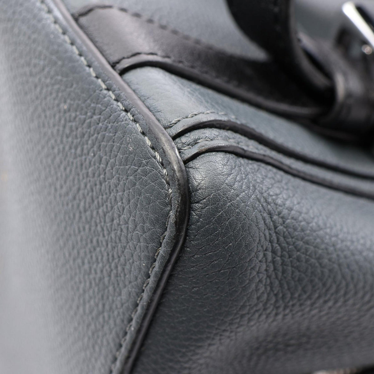 LOEWE Large Leather Goya Backpack — Blue