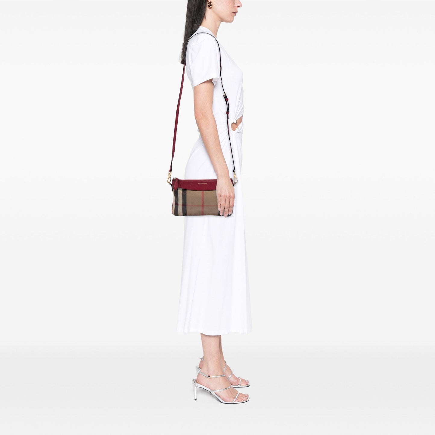 Burberry House Check Canvas Derby Peyton Crossbody