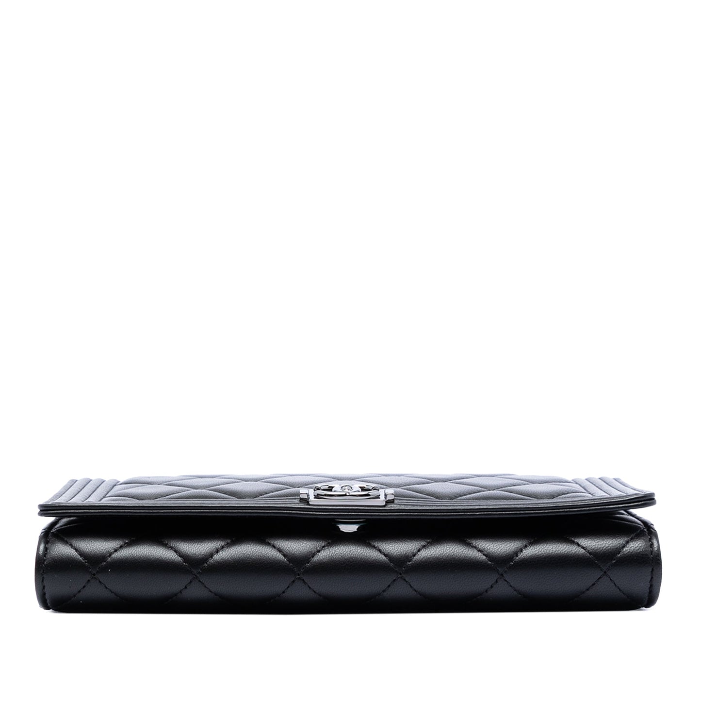 Chanel Quilted Lambskin Boy Wallet On Chain