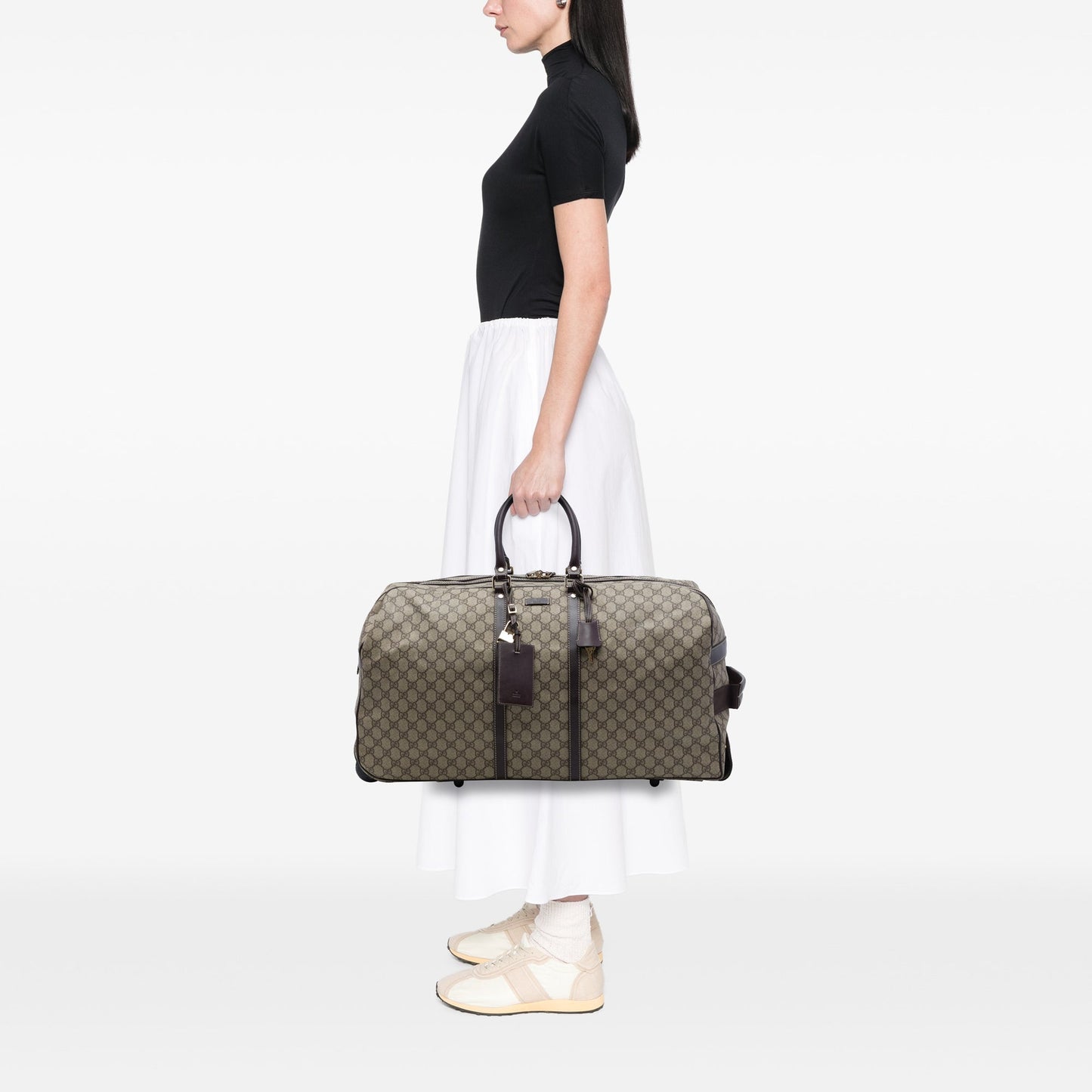 Gucci Large GG Supreme Trolley Travel Bag
