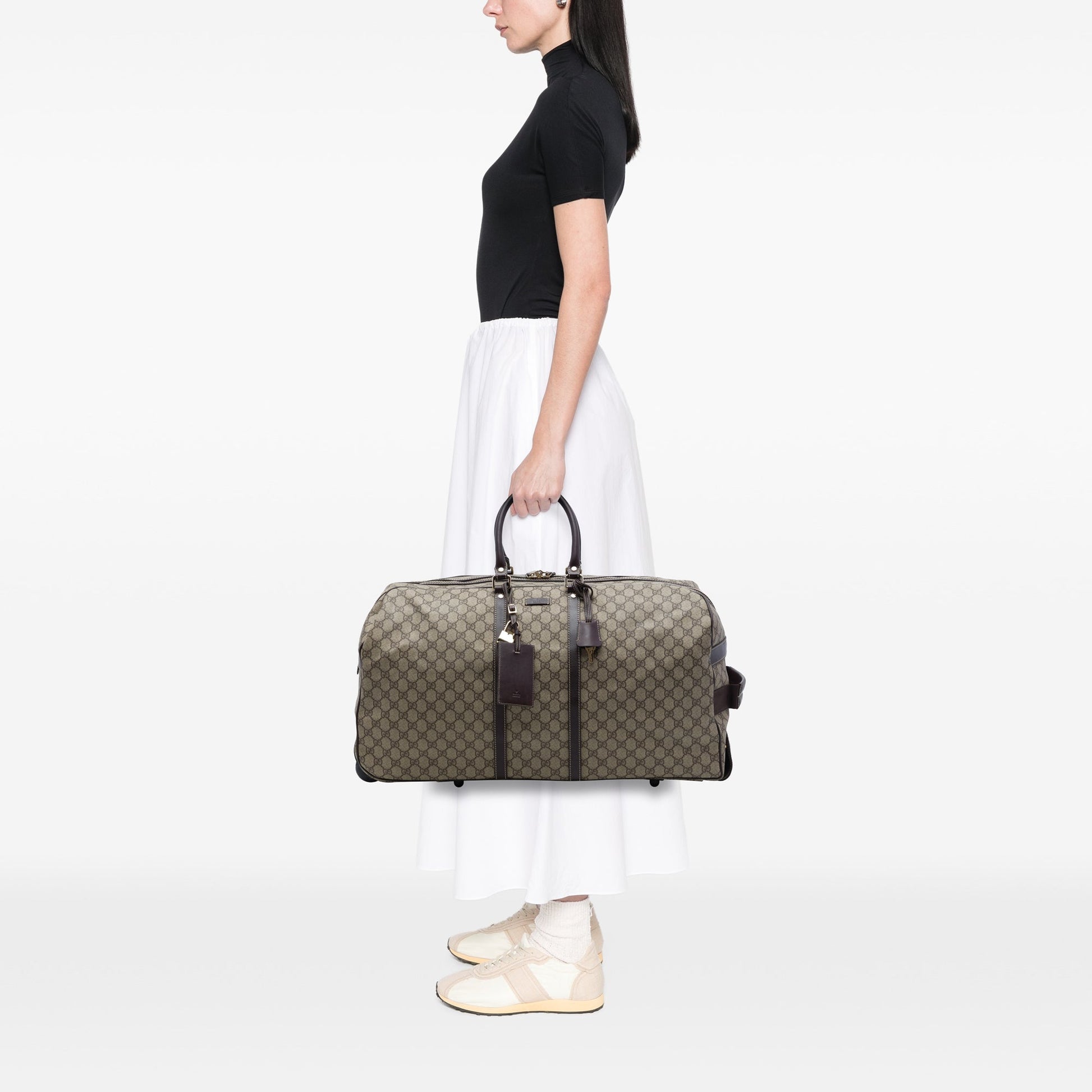 Gucci Large GG Supreme Trolley Travel Bag