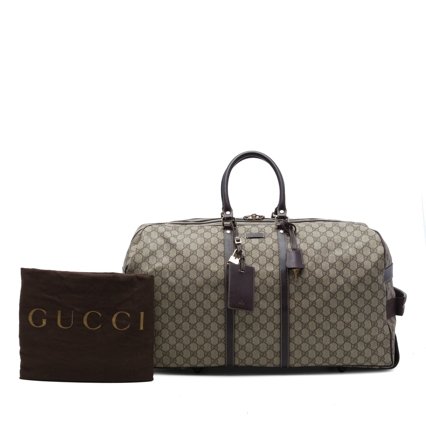 Gucci Large GG Supreme Trolley Travel Bag