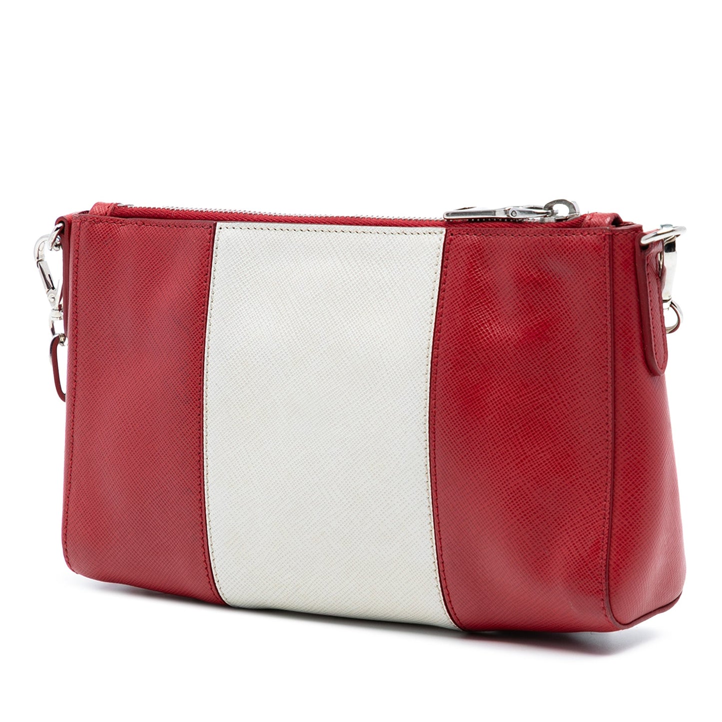 Prada Bicolor Saffiano Lux Crossbody