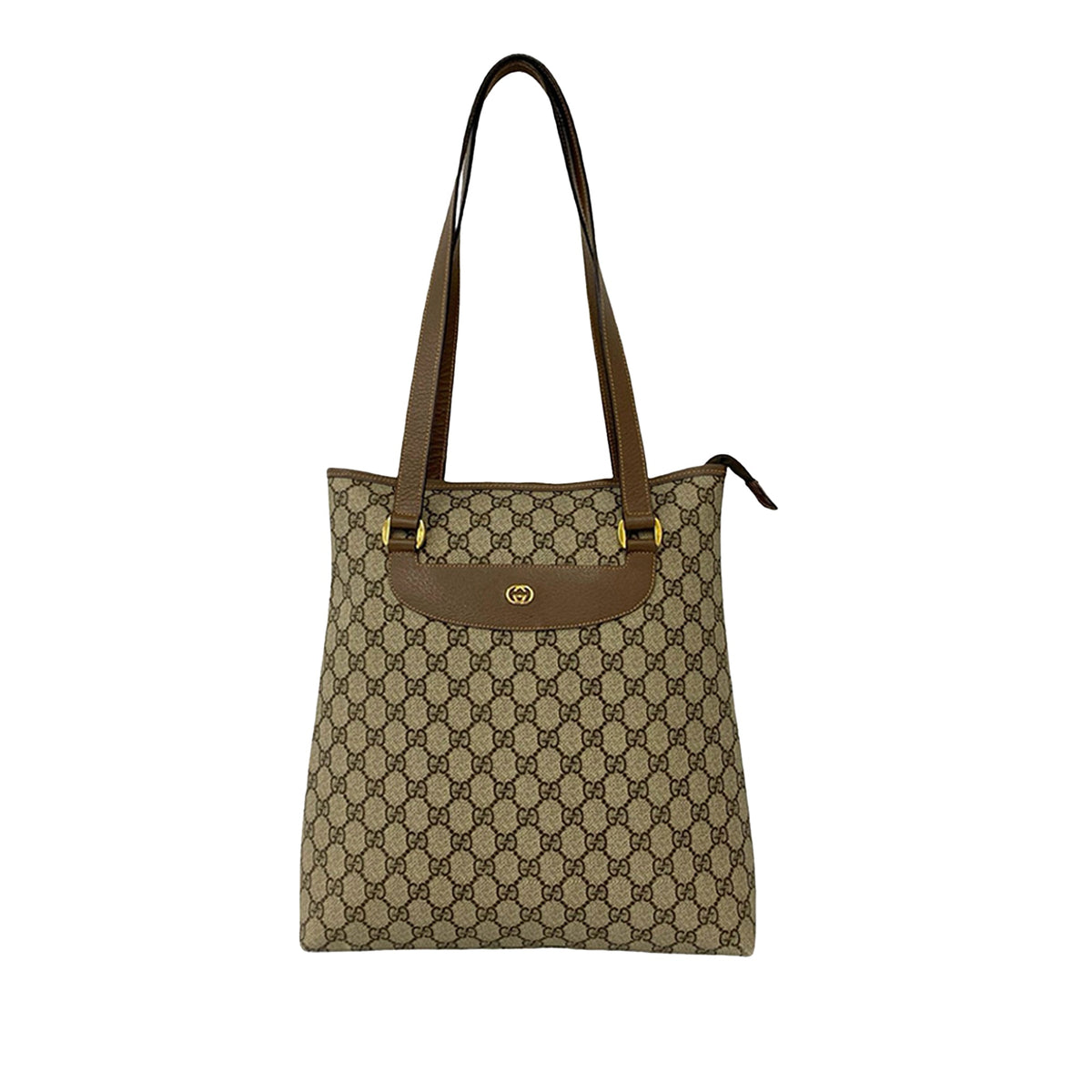 Gucci GG Supreme Tote — Beige