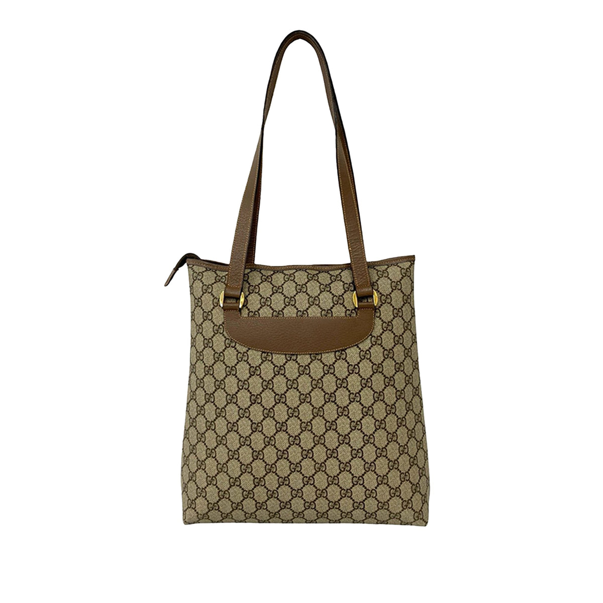 Gucci GG Supreme Tote — Beige