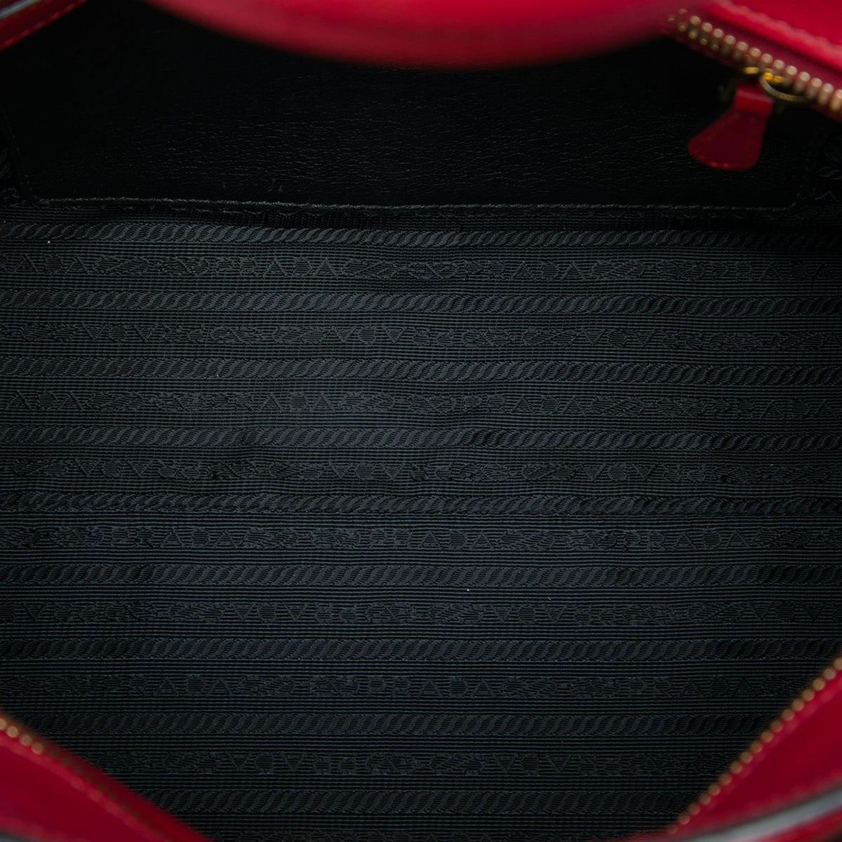 Prada Saffiano and City Calf Esplanade Satchel — Red