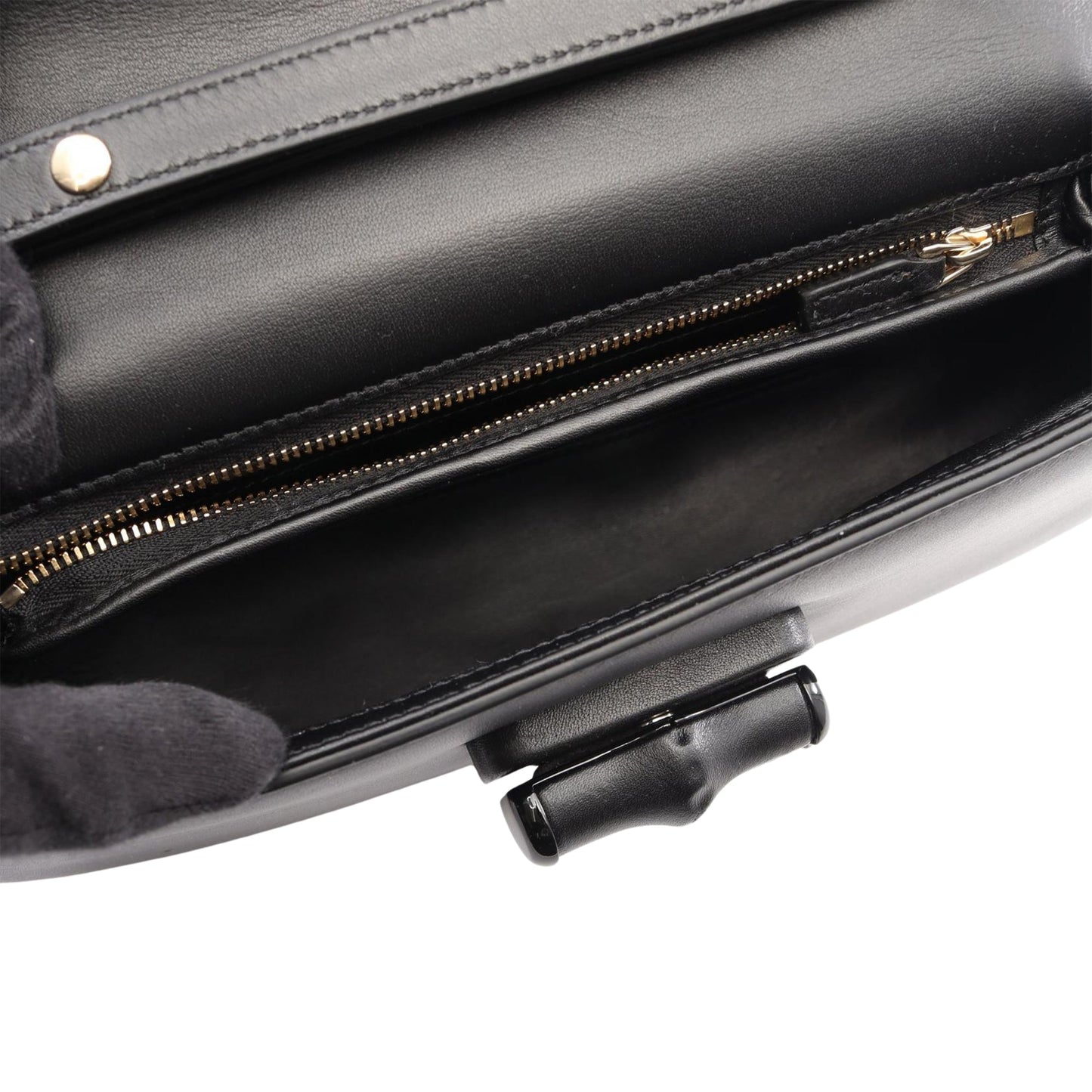 Gucci Small Calfskin Bamboo Diva Top Handle Bag