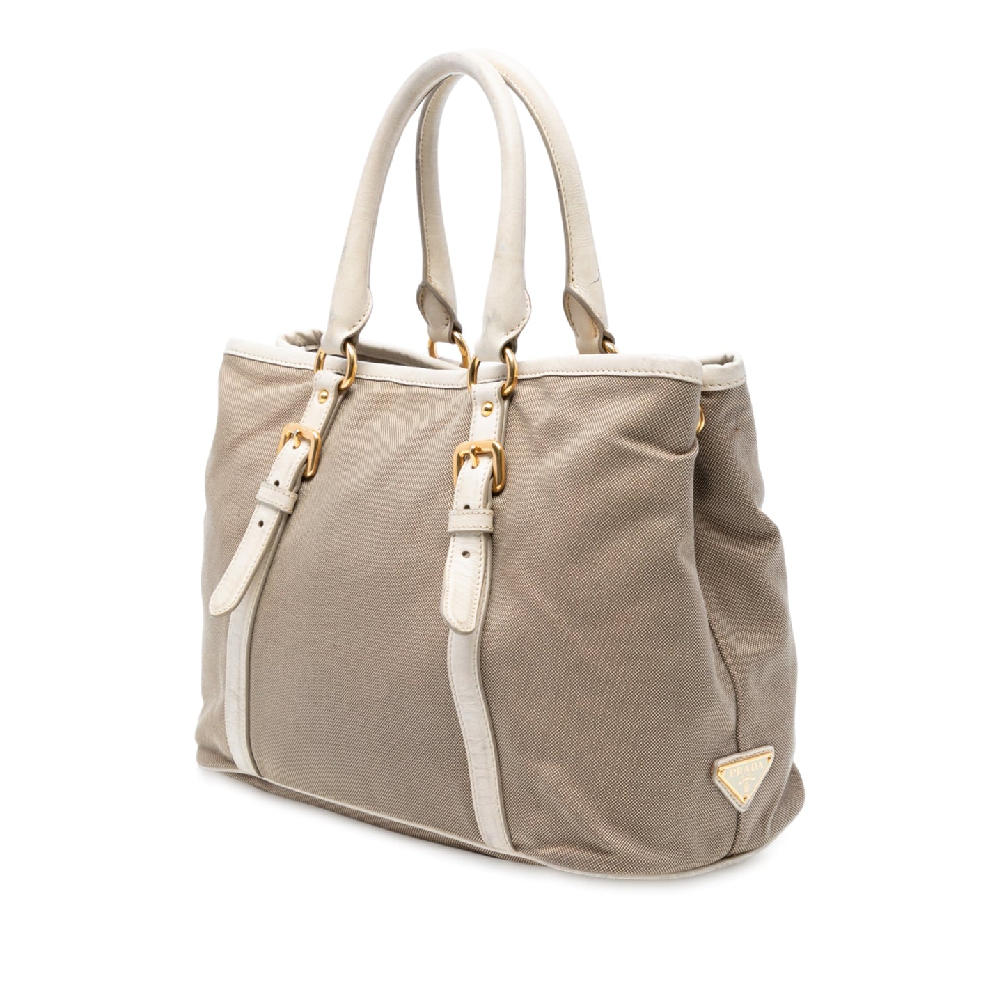 Prada Canvas Canapa Logo Satchel
