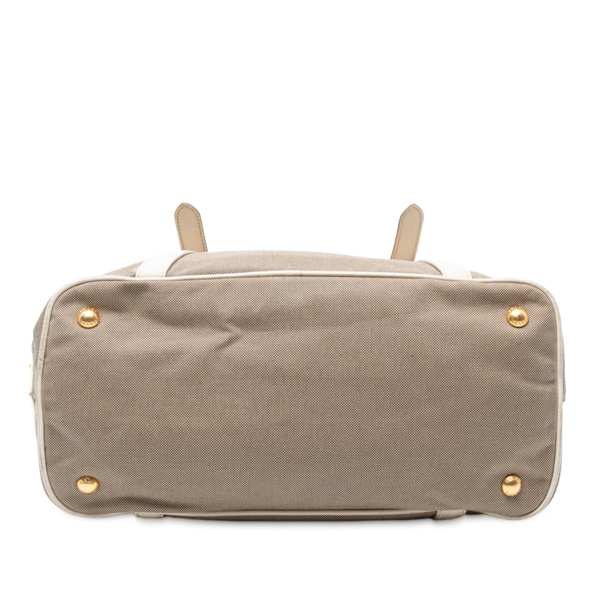 Prada Canvas Canapa Logo Satchel