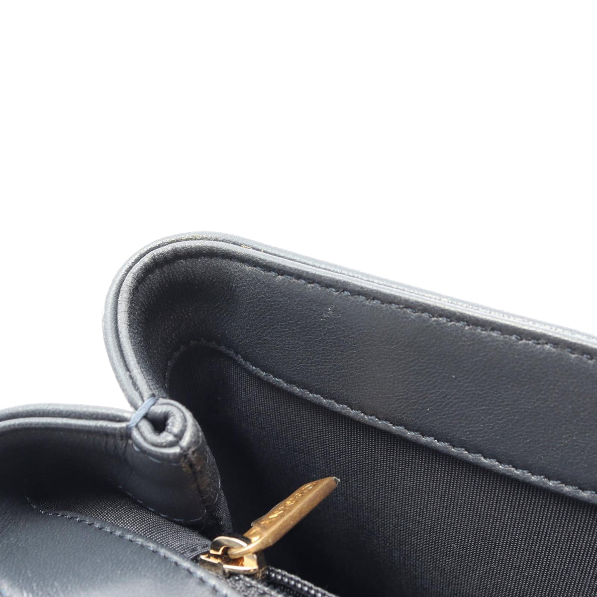 Chanel Chevron Sheepskin Stitched Chain Top Handle Flap