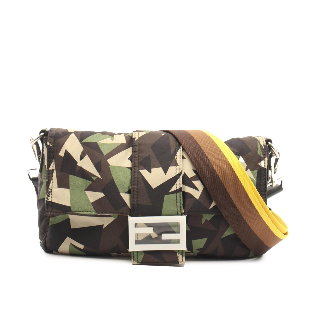 Fendi Nylon Camouflage Convertible Baguette