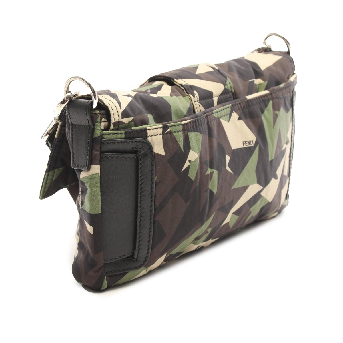 Fendi Nylon Camouflage Convertible Baguette