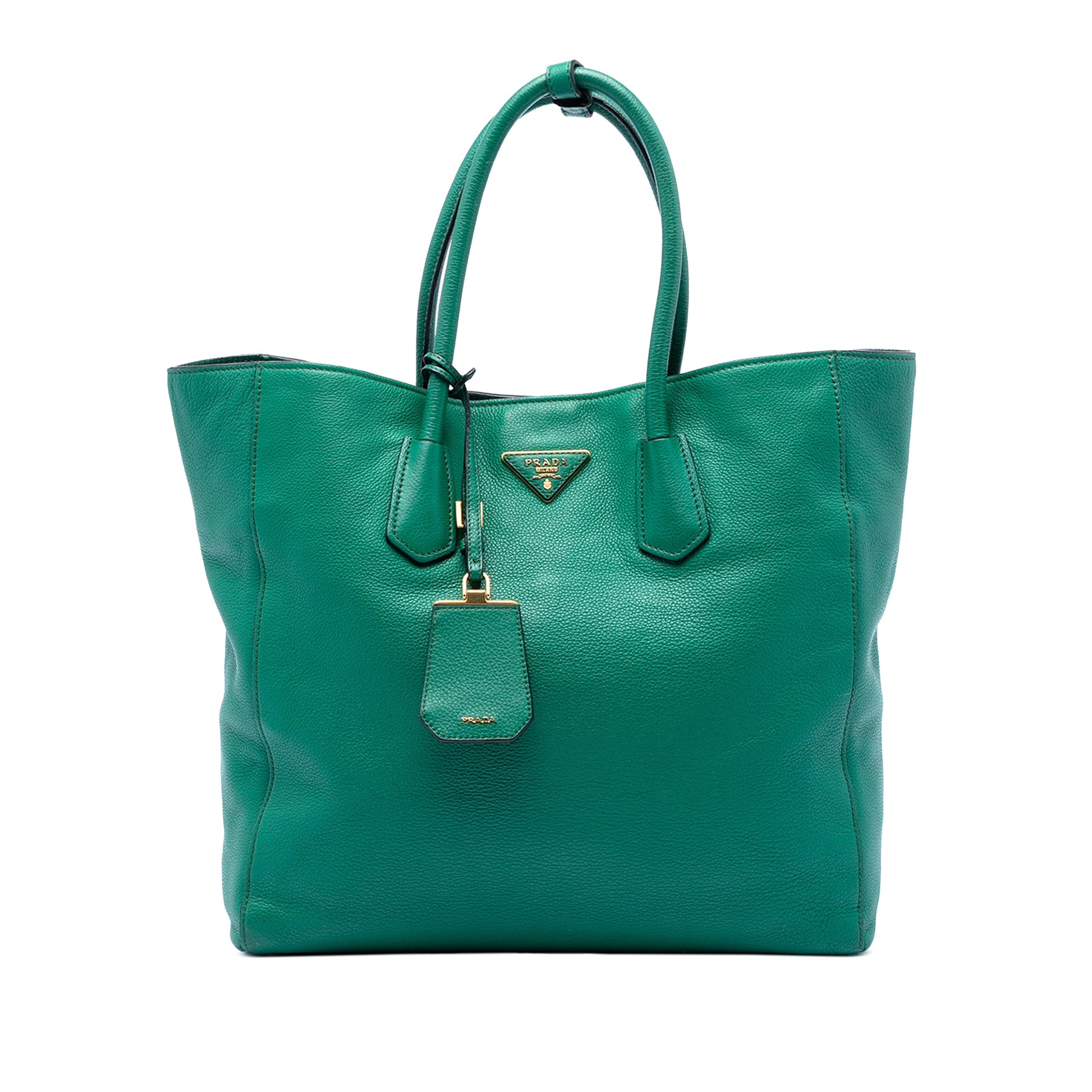 Prada Vitello Daino Open Convertible Tote