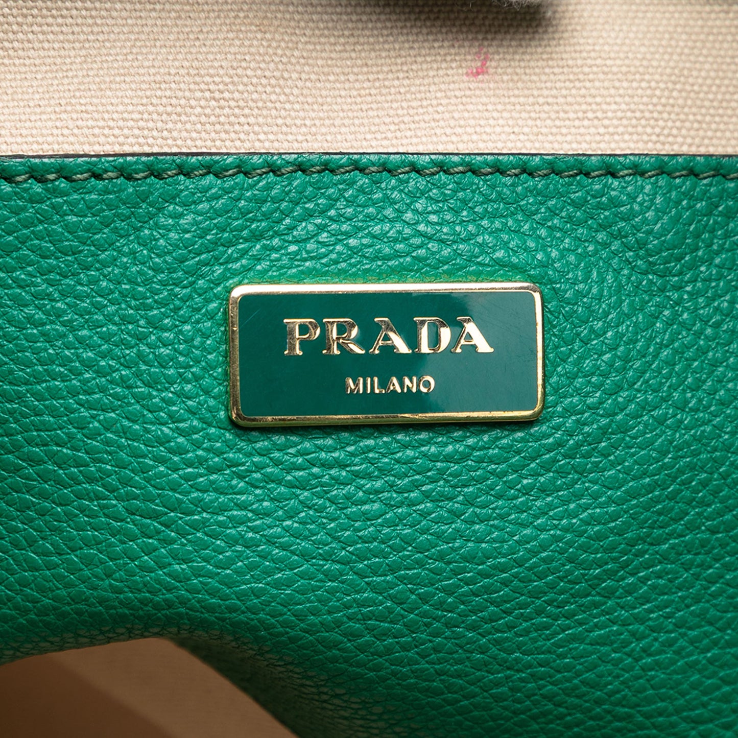 Prada Vitello Daino Open Convertible Tote