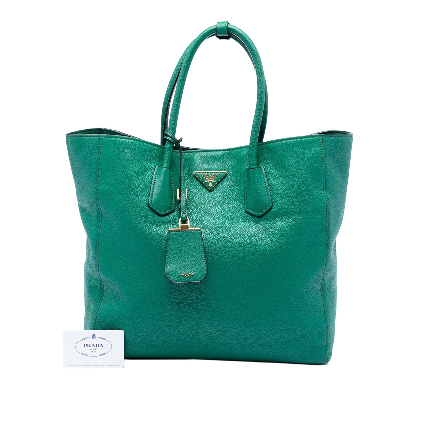 Prada Vitello Daino Open Convertible Tote